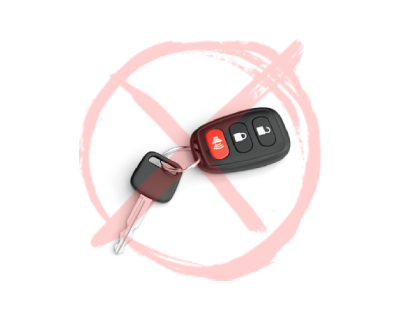 Kan bilen afhentes uden nøgler?