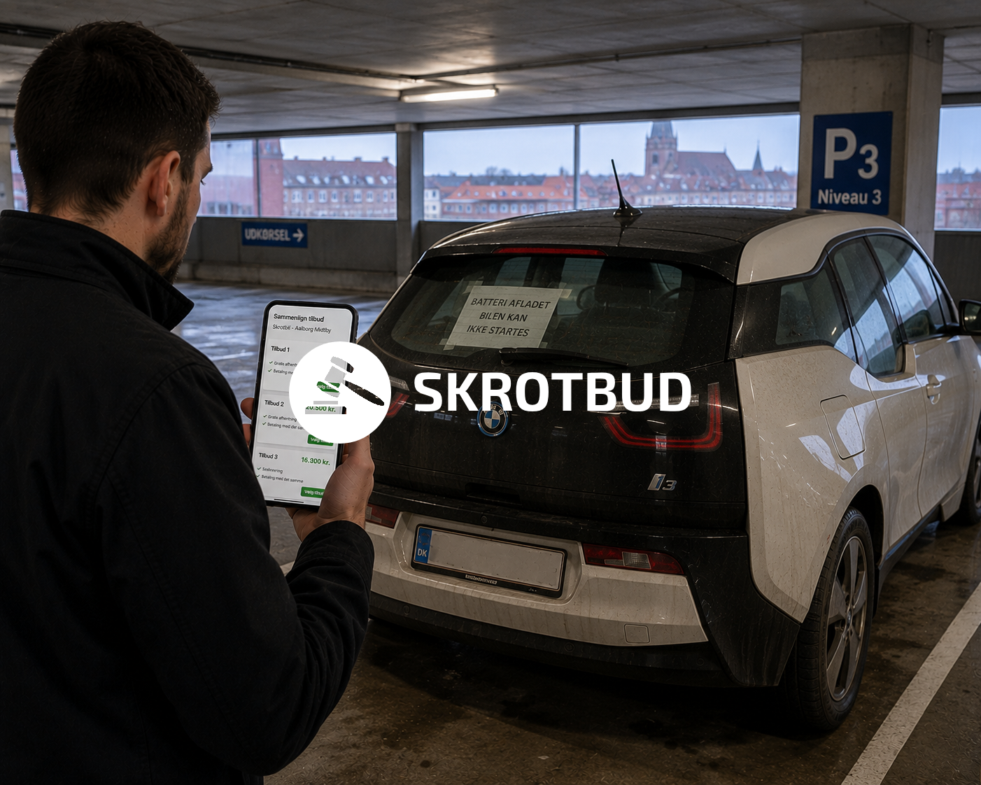 Når et afladet 12-voltsbatteri låser bilen fast