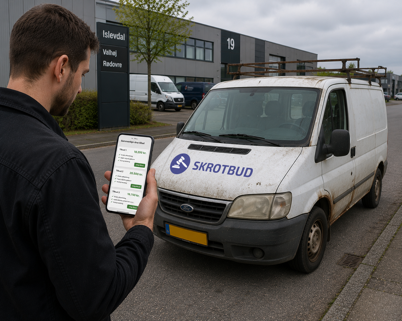 Firmabil eller varebil i Islevdal og Valhøj
