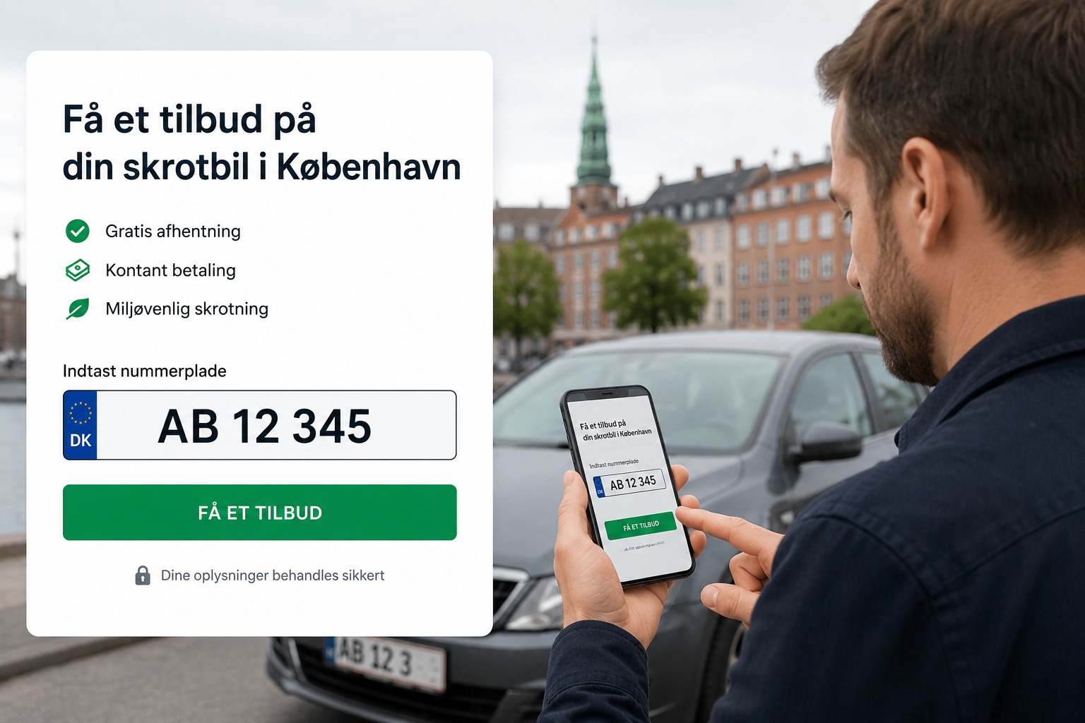 Fra nummerplade til tilbud på få enkle trin