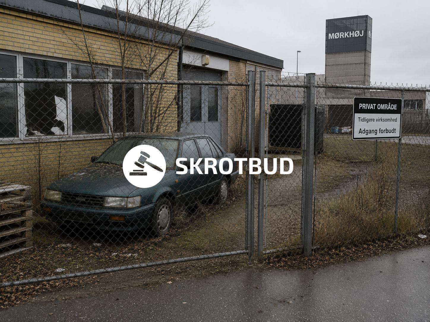 Bil registreret på en lukket virksomhed