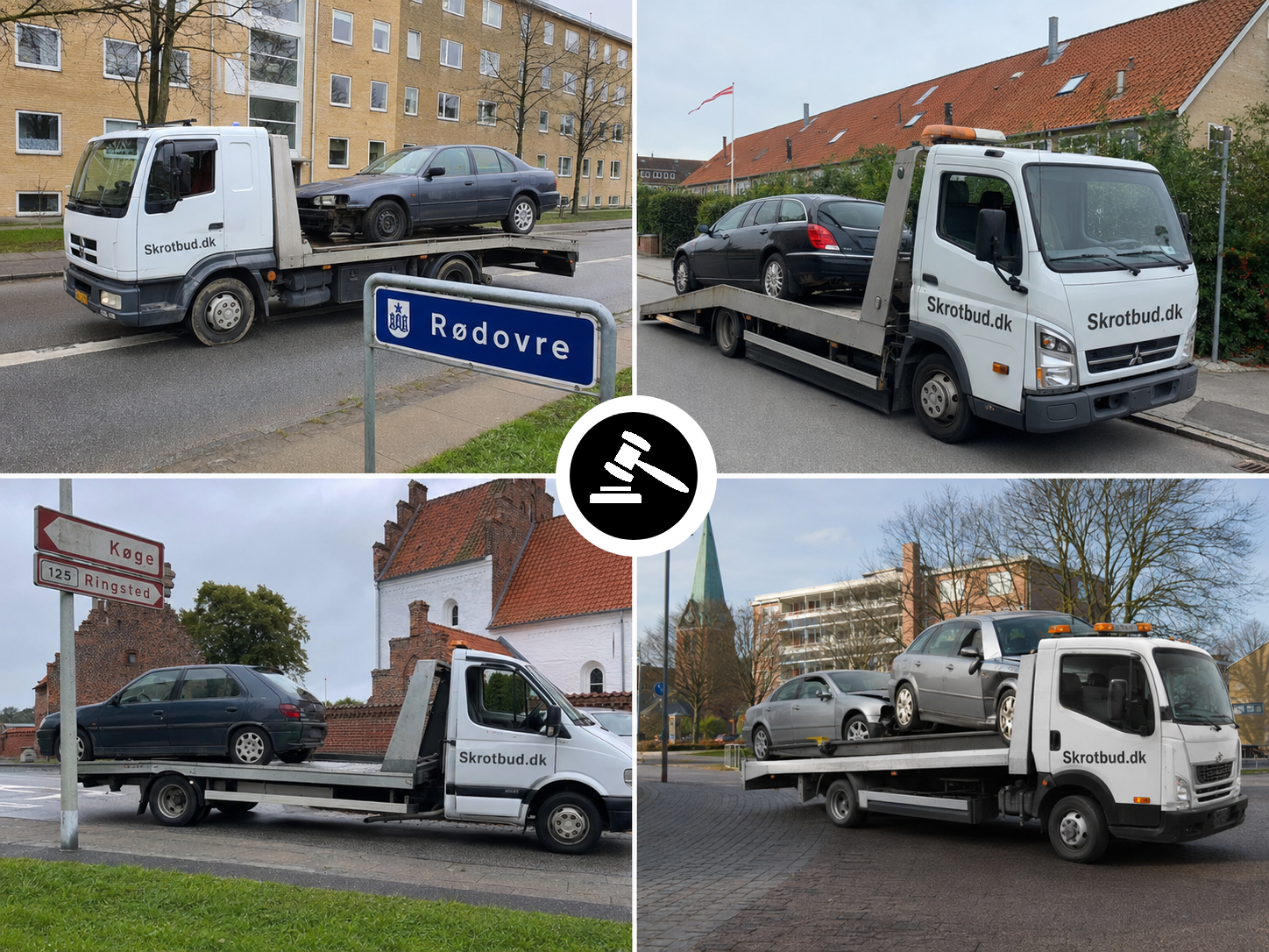 Find den lokale side for bilens aktuelle adresse