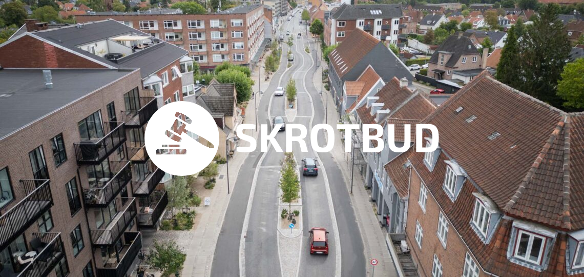 Afhentning fra en tæt boligvej i Søborg